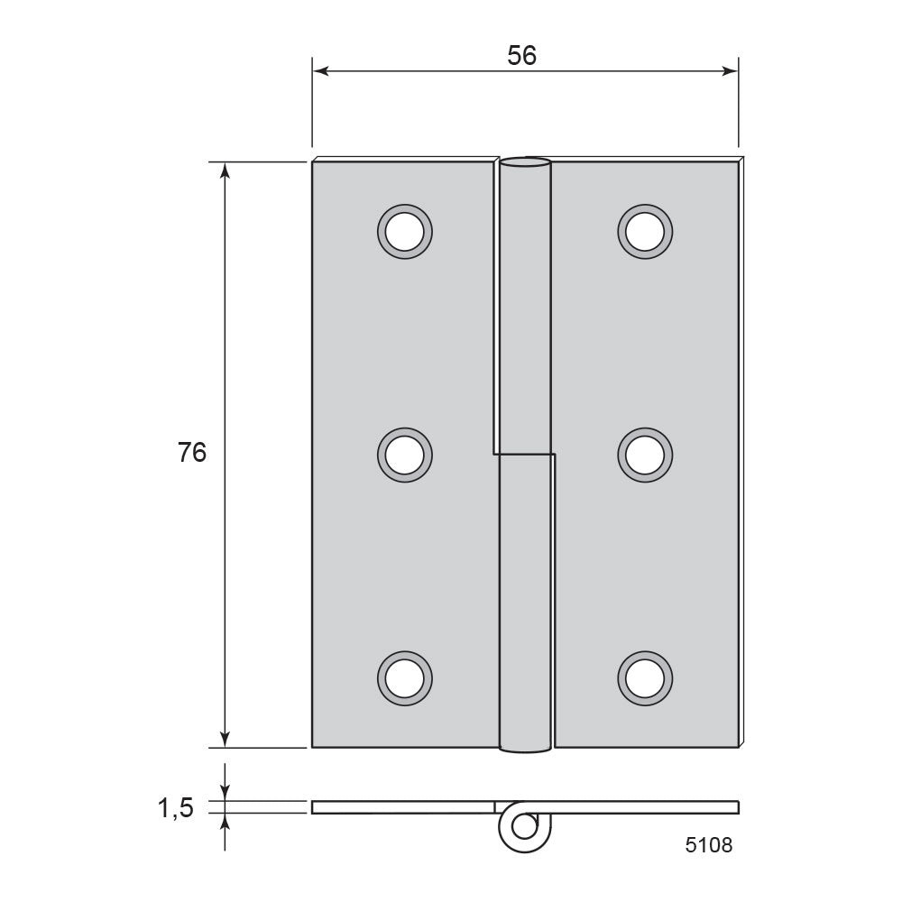 Inner window hinge 5030