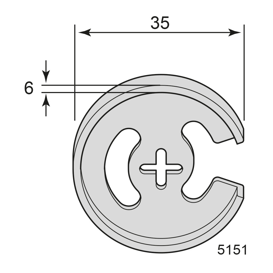 Koppelhake 5151 Förzinkat