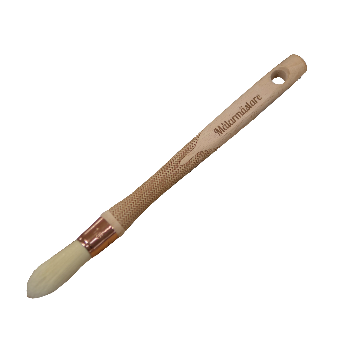 Personalized engraved linseed oil paint brush