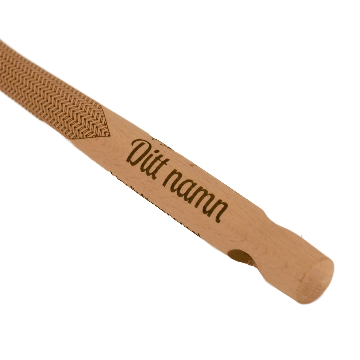 Personalized engraved linseed oil paint brush
