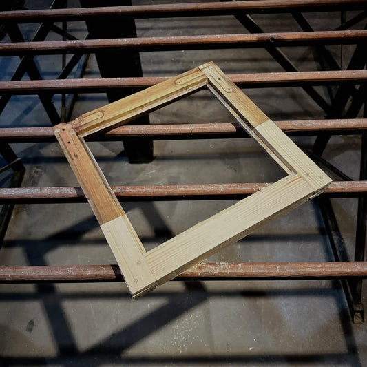 Woodwork in window frame