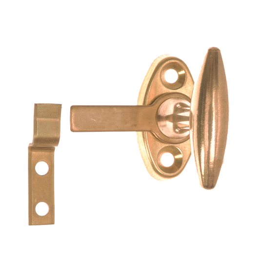 Window handle with hook Brass