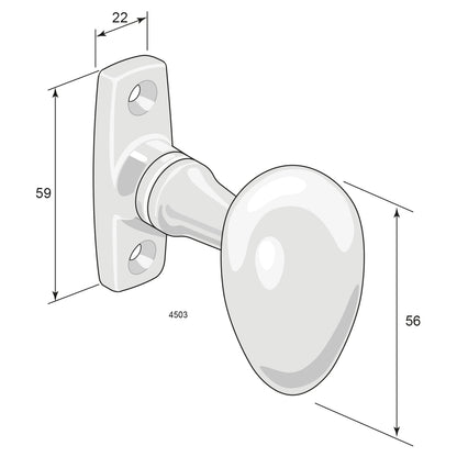 Spanjoletthandtag 4503