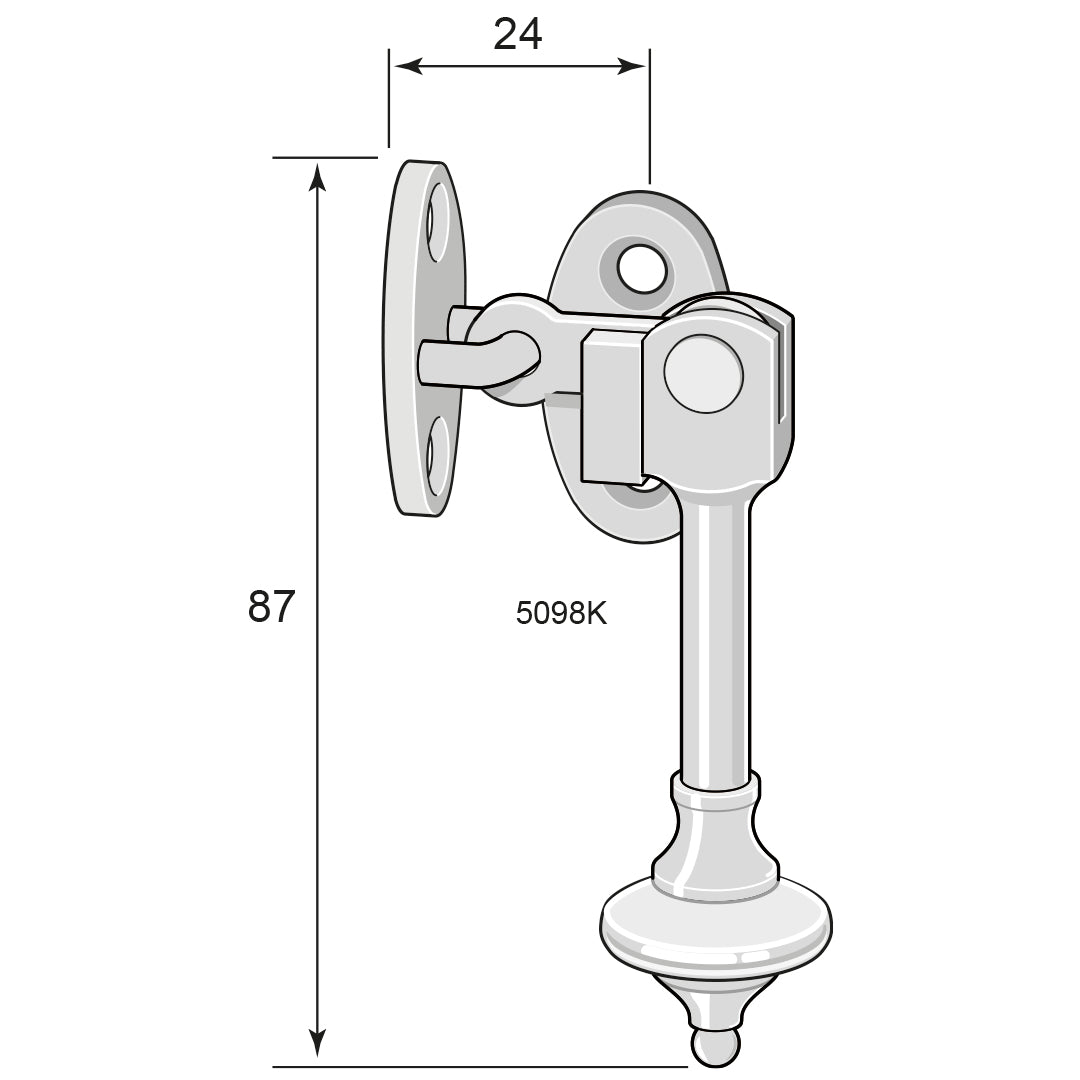 Window lock with catch 5098