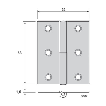 Inner window hinge 5030