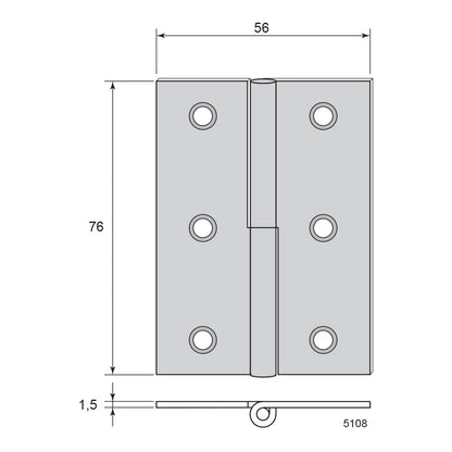 Inner window hinge 5030