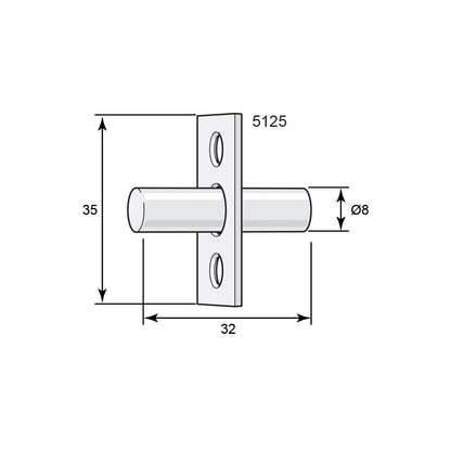 Hook 10mm Untreated 5143