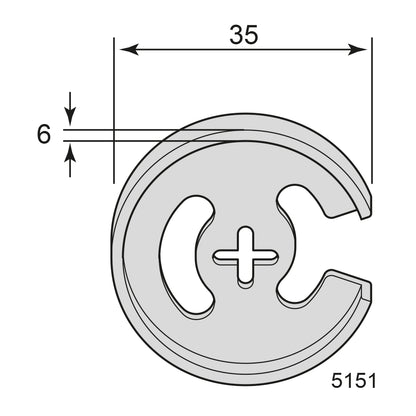 Koppelhake 5151 Förzinkat