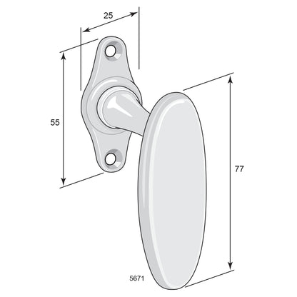 Spanjoletthandtag 5671