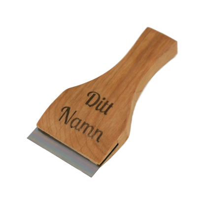 Personalized engraved razor blade scraper