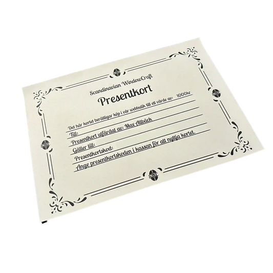 Presentkort Scandinavian WindowCraft