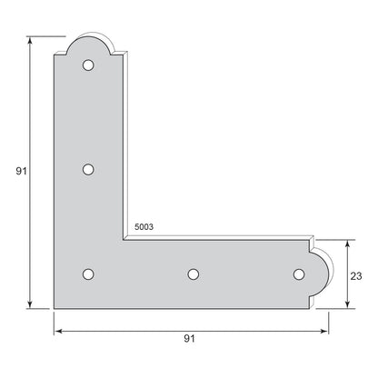 Angle iron 3 1/2 x 7/8 inch 5003