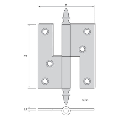 Hinge 5020 (H98xW86)