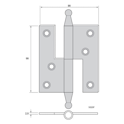 Hinge 5020 (H98xW86)