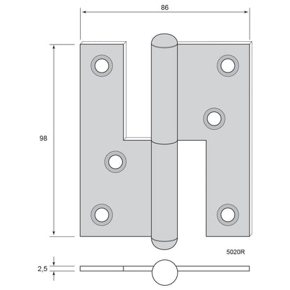 Hinge 5020 (H98xW86)