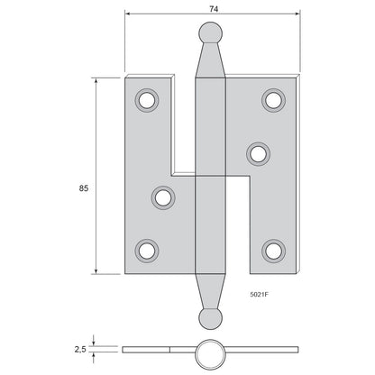 Hinge 5021 (H85xW74)