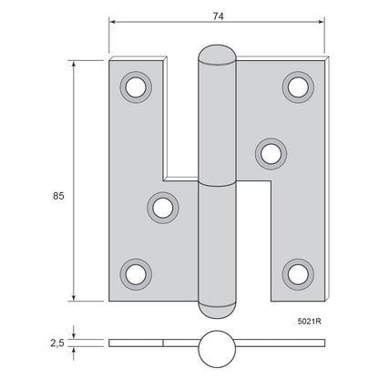 Hinge 5021 (H85xW74)
