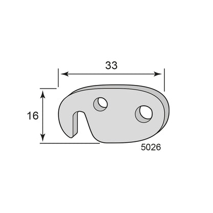 Leash hook Kidney