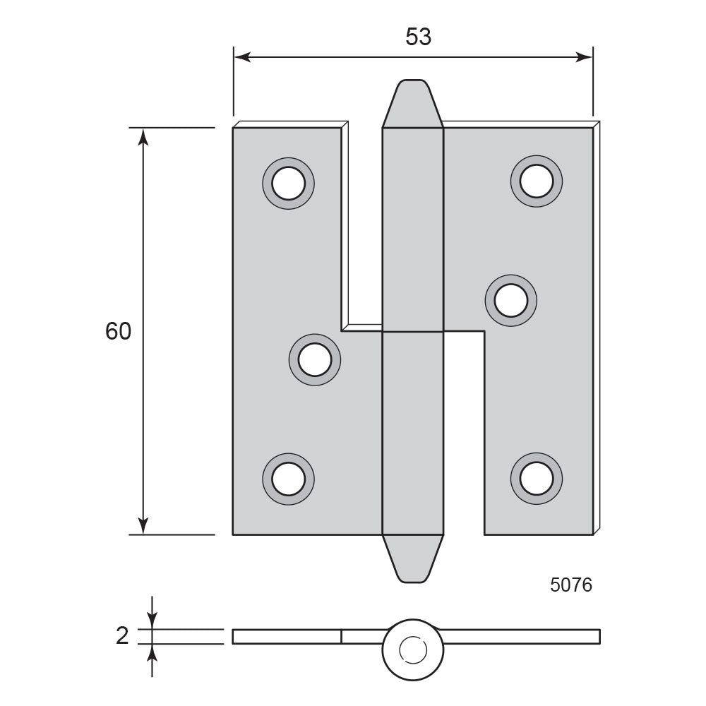 Hinge 5076 (H60xW53)