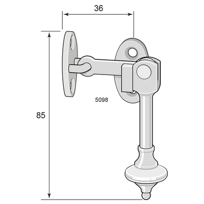 Fönsterlås med hake 5098