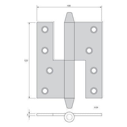 Hinge 5128 (H122xW108)