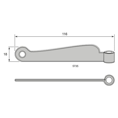 Hand forged storm hasp